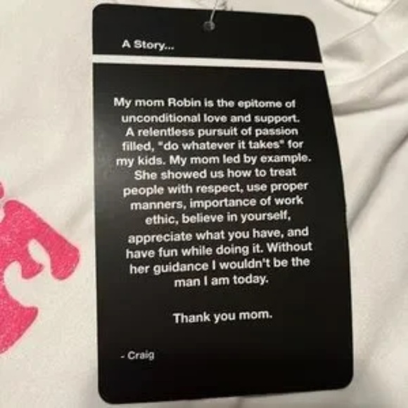 NWT Lovers of hYOUmanity Small Love You Always White Pink Tee - Picture 7 of 7